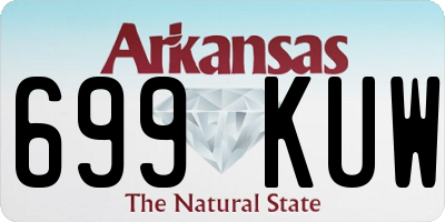 AR license plate 699KUW