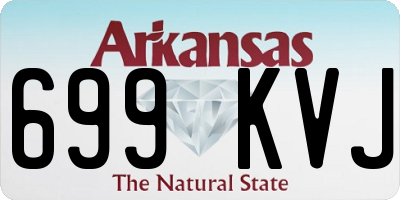 AR license plate 699KVJ