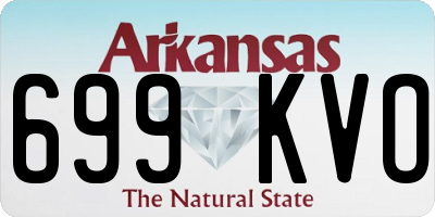 AR license plate 699KVO