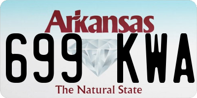 AR license plate 699KWA