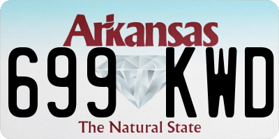 AR license plate 699KWD