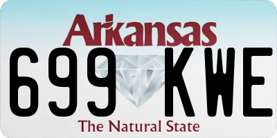 AR license plate 699KWE