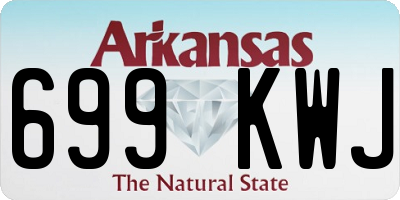 AR license plate 699KWJ