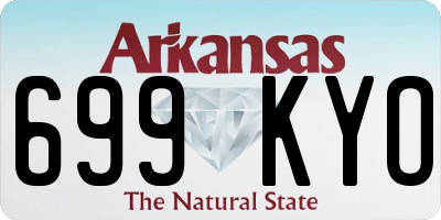AR license plate 699KYO