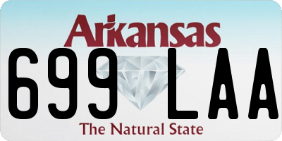 AR license plate 699LAA