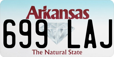AR license plate 699LAJ