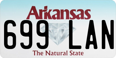 AR license plate 699LAN