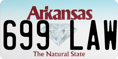 AR license plate 699LAW