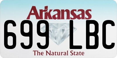 AR license plate 699LBC