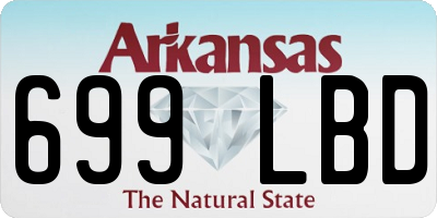 AR license plate 699LBD