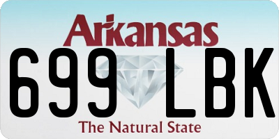 AR license plate 699LBK