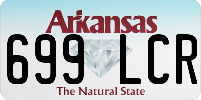 AR license plate 699LCR
