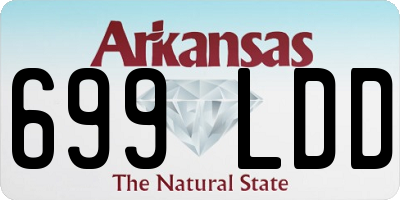 AR license plate 699LDD