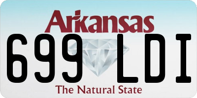 AR license plate 699LDI
