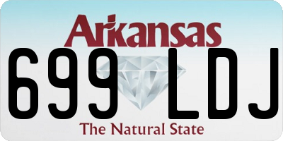 AR license plate 699LDJ