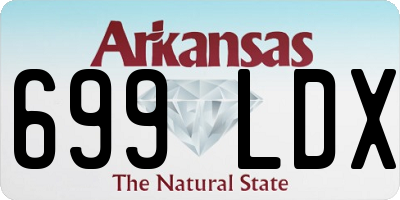 AR license plate 699LDX