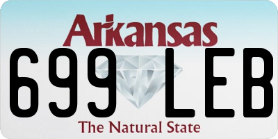 AR license plate 699LEB