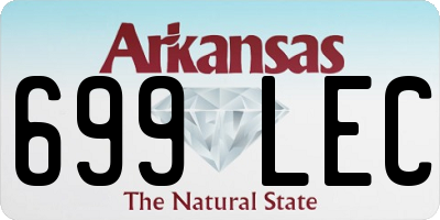 AR license plate 699LEC