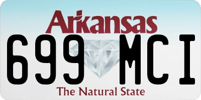 AR license plate 699MCI