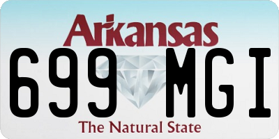 AR license plate 699MGI