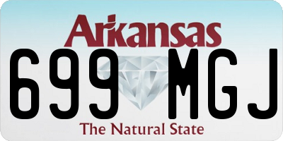AR license plate 699MGJ