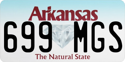 AR license plate 699MGS