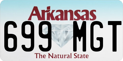 AR license plate 699MGT