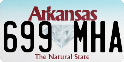 AR license plate 699MHA