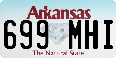 AR license plate 699MHI