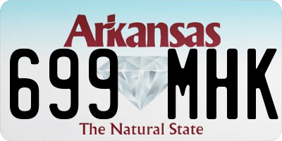 AR license plate 699MHK