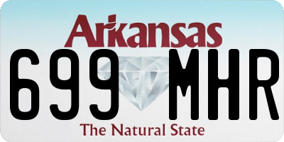 AR license plate 699MHR