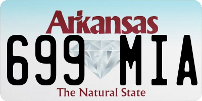 AR license plate 699MIA