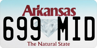 AR license plate 699MID