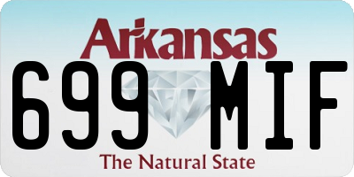AR license plate 699MIF