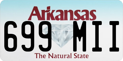 AR license plate 699MII