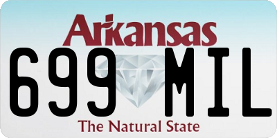 AR license plate 699MIL