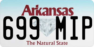 AR license plate 699MIP