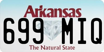 AR license plate 699MIQ