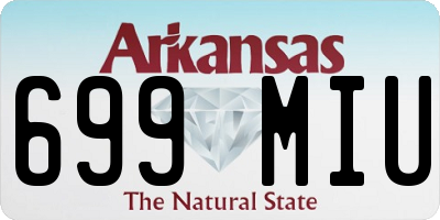AR license plate 699MIU