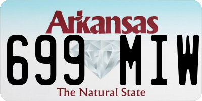 AR license plate 699MIW