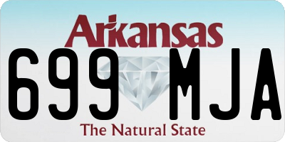 AR license plate 699MJA