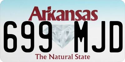 AR license plate 699MJD