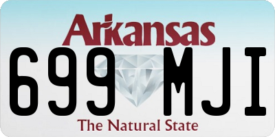AR license plate 699MJI
