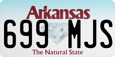 AR license plate 699MJS