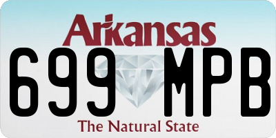 AR license plate 699MPB