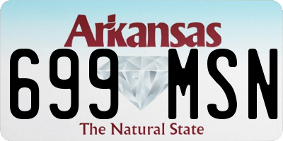 AR license plate 699MSN