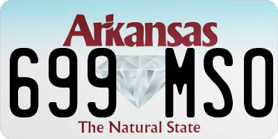 AR license plate 699MSO