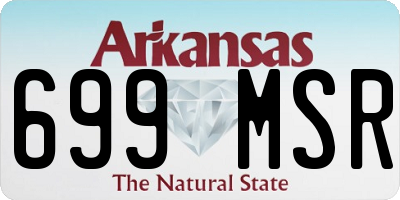 AR license plate 699MSR