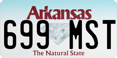 AR license plate 699MST