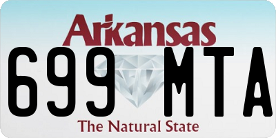 AR license plate 699MTA